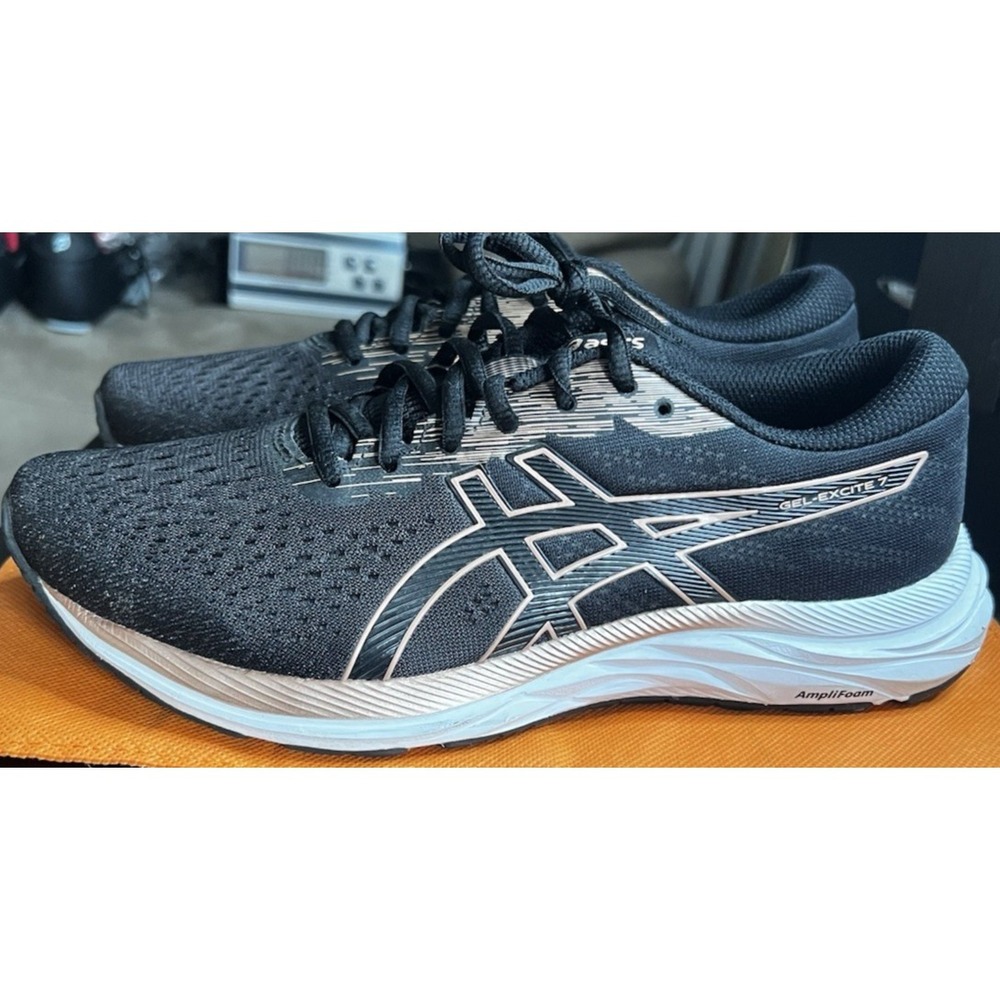 ASICS GEL-EXCITE 7 Women's Shoe Size 8 Road Running Walking Workout Black/Gold